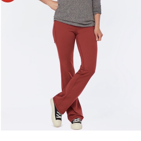 Duluth Trading Co Women's NoGA Classic Bootcut Pants | Size Lg 31” Orange autumn - Picture 1 of 6